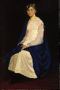 George Luks Portrait of a Young Girl (Antoinette Kraushaar) USA oil painting artist